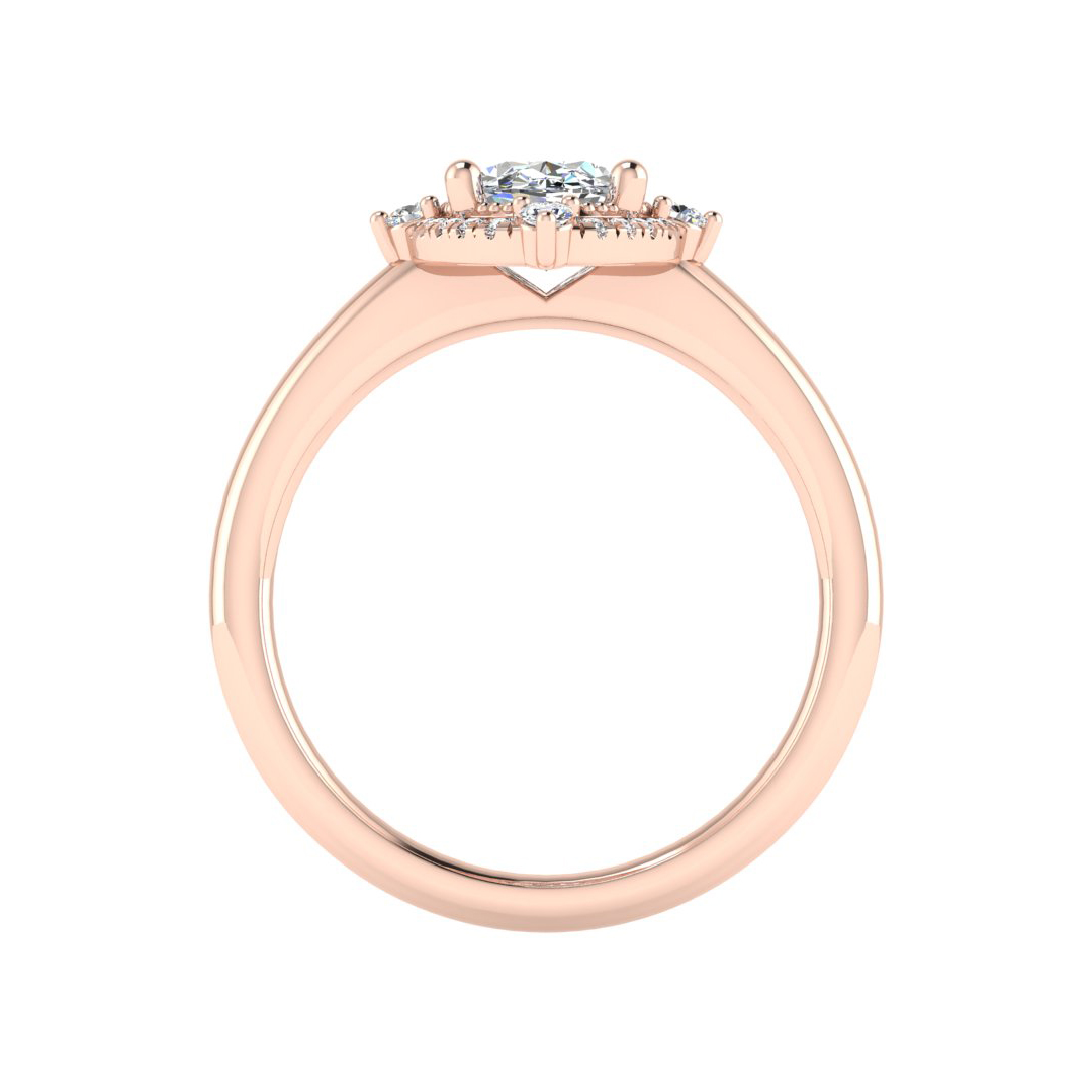 Reign Halo Engagement Ring